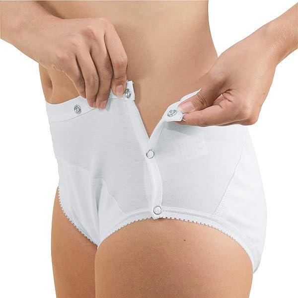 Slip pentru incontinență cu nasturi Hydas - lavabil și potrivit pentru uscare cu rufe, mărime 42/44, 1 bucată