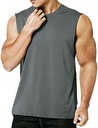 MEETYOO Tricou fără mâneci pentru bărbați, cămașă sport fără mâneci, tricou pentru fitness, tricou fără mâneci pentru alergare, jogging, sală
