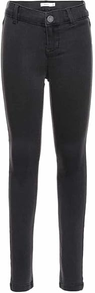 Blugi elastici skinny fit pentru fete NAME IT din denim gri