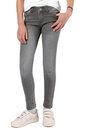 Blugi elastici skinny fit pentru fete NAME IT din denim gri