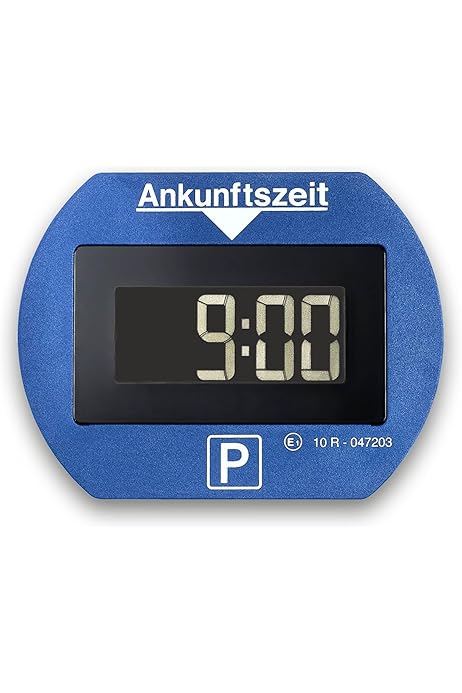 Needit disc electronic de parcare Park Lite I disc de parcare automat electric cu aprobare de la Federal Motor Transport Authority I Parchimetru digital cu 2 afișaje și multe funcții, durabil și fiabil