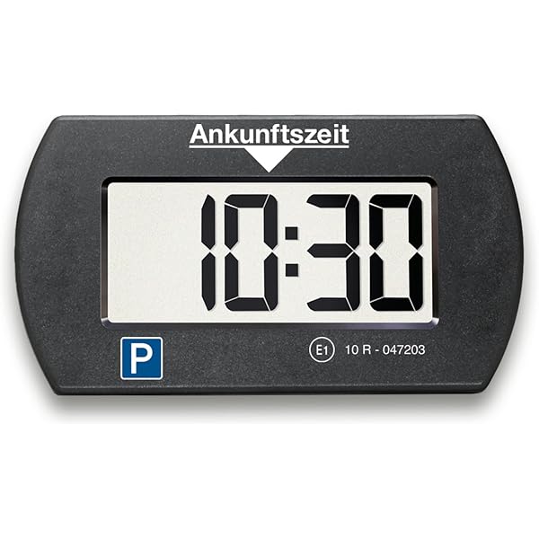 Needit disc electronic de parcare Park Lite I disc de parcare automat electric cu aprobare de la Federal Motor Transport Authority I Parchimetru digital cu 2 afișaje și multe funcții, durabil și fiabil