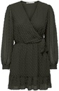 DOAR Damen Onltiva L/S Dobby Fake Wrap Dress Wvn