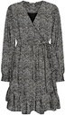 DOAR Damen Onltiva L/S Dobby Fake Wrap Dress Wvn