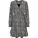 DOAR Damen Onltiva L/S Dobby Fake Wrap Dress Wvn