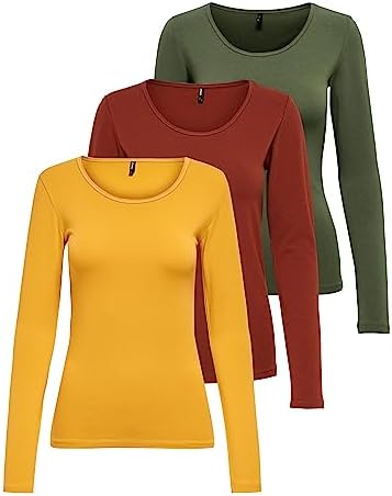 ONLY Damen Longsleeve Onllive Love Life Basic Cămașă Damen