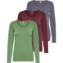 ONLY Damen Longsleeve Onllive Love Life Basic Cămașă Damen