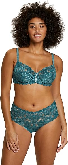 SANS COMPLEXE Femei Arum70564_Parent Sutien cu intarituri din dantela, Clasic, Femeie, Model Arum, Verde Brad, 105d, Balsam, 90D EU