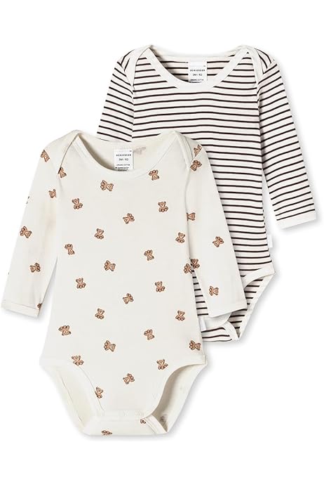 Schiesser unisex 2PACK Body cu mânecă lungă din bumbac organic - Fabricat în Europa
