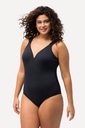 Jacquard leopard de damă Ulla Popken, cupe moi, costum de baie cu spatele jos