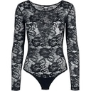 Urban Classics Ladies Lace Longsleeve Body, body dama, disponibil pe negru, marimi de la XS la 5XL