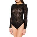 Urban Classics Ladies Lace Longsleeve Body, body dama, disponibil pe negru, marimi de la XS la 5XL