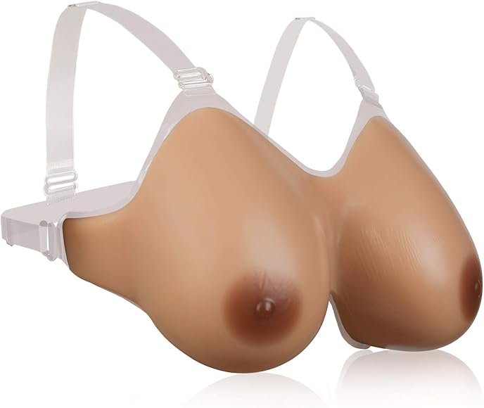 Vollence Strap on sâni din silicon sân silicon fals forme de sân din silicon false sâni forme de sân proteză pentru mastectomie cross dresser femei trans cosplay cancer transgender crossdresser