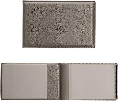 Husa pentru carduri kwmobile 3 in 1 din imitatie de piele - 10 x 6,5cm - mini portofel pentru carduri de credit - husa pentru carduri in format card de credit - albastru inchis