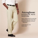 Pantaloni de costum pentru bărbați Amazon Essentials cu front plat, cu talie extensibilă, croială clasică