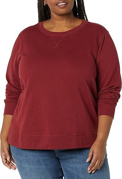 Hanorac pentru femei Amazon Essentials French Terry Fleece cu decolteu rotund (disponibil în mărime Plus)