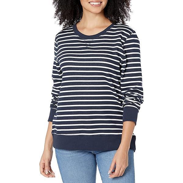 Hanorac pentru femei Amazon Essentials French Terry Fleece cu decolteu rotund (disponibil în mărime Plus)