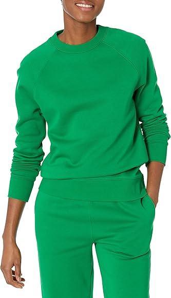 Hanorac pentru femei Amazon Essentials French Terry Fleece cu decolteu rotund (disponibil în mărime Plus)