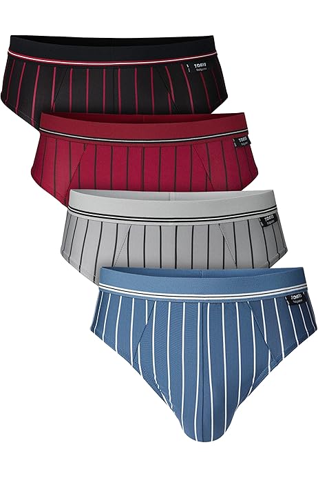 Slip barbatesti Amazon Essentials din jerseu de bumbac (disponibil in marimi plus), pachet de 7