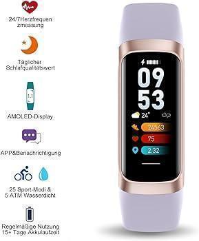 Monitor de fitness și monitorizare a activității Xiaomi Mi Smart Band (afișaj AMOLED, urmărire SpO2, monitorizare somn, monitorizare ritm cardiac, notificări, pedometru, rezistent la apă 5ATM, aplicație Mi Fit)