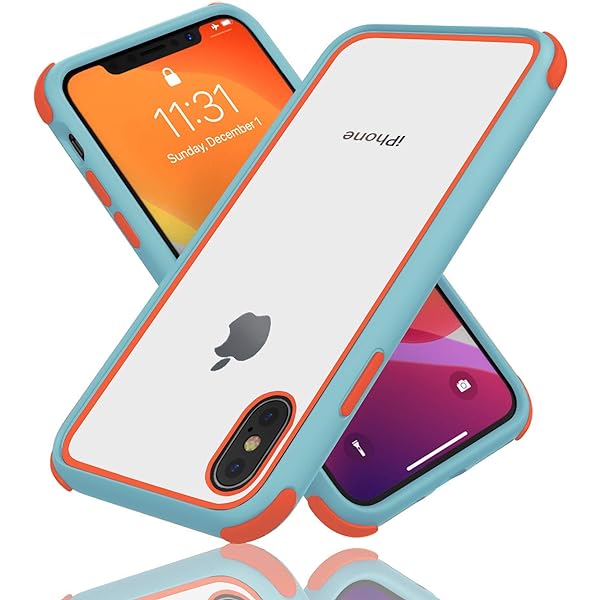 Husă transparentă MobNano Ultra Hybrid pentru husă iPhone X, husă iPhone XS, husă iPhone 10 Husă antișoc Husă transparentă pentru telefon mobil cu protecție împotriva șocurilor Husă din silicon pentru iPhone XS X - neagră