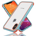 Husă transparentă MobNano Ultra Hybrid pentru husă iPhone X, husă iPhone XS, husă iPhone 10 Husă antișoc Husă transparentă pentru telefon mobil cu protecție împotriva șocurilor Husă din silicon pentru iPhone XS X - neagră