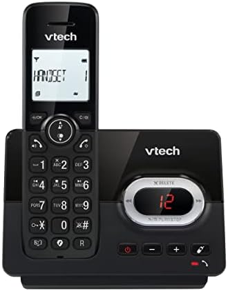 Telefon fără fir VTech CS2000, mod ECO+, telefon fix, negru, blocare apeluri, funcție hands-free, butoane mari, afișaj cu două linii
