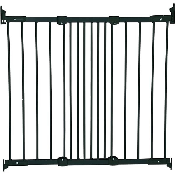 BabyDan Flexi Fit poartă de protecție metalică super flexibilă pentru uși și scări 67 - 105,5 cm - fabricată în Danemarca și testată de TÜV GS, culoare: alb