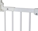 BabyDan Flexi Fit poartă de protecție metalică super flexibilă pentru uși și scări 67 - 105,5 cm - fabricată în Danemarca și testată de TÜV GS, culoare: alb