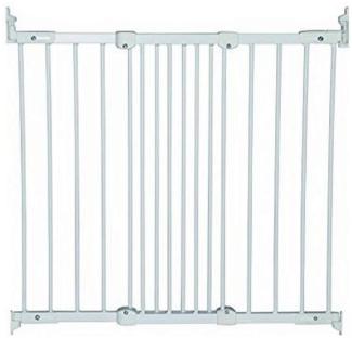 BabyDan Flexi Fit poartă de protecție metalică super flexibilă pentru uși și scări 67 - 105,5 cm - fabricată în Danemarca și testată de TÜV GS, culoare: alb