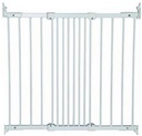 BabyDan Flexi Fit poartă de protecție metalică super flexibilă pentru uși și scări 67 - 105,5 cm - fabricată în Danemarca și testată de TÜV GS, culoare: alb