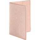 Exacompta - 5105143E - Suport card - Glitter și material patentat - Pentru depozitarea mai multor carduri, carduri de credit sau cantină - 10 cm x 7 cm - Eden Collection - Silk Gold