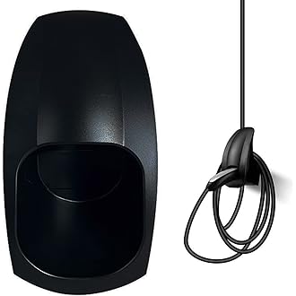 Suport cablu de încărcare Powerwerk Wallbox tip 2 Mediu | Suport de perete pentru mașină electrică cu priză IEC 62196-2 | Suport tip 2 | Suport ABS tip 2 EV de perete