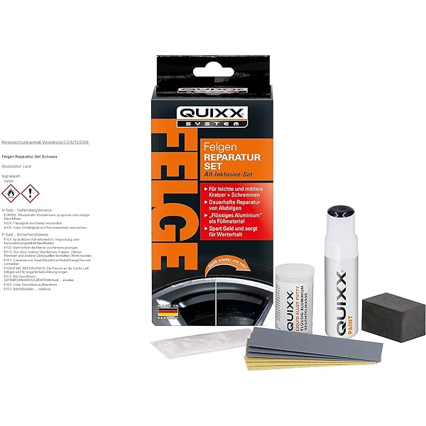 Kit reparatie roti Quixx/set reparatii jante - pentru jante negre