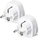 Adaptor de contact de protecție pentru mufa de călătorie VGUARD la priză India cu 3 pini - alb