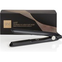 ghd gold - Placă de îndreptat părul profesională pentru îndreptarea, ondularea și crearea de valuri, temperatură optimă de coafare 185ºC, tehnologie cu două zone, negru