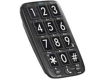 simvalley communications Telefon senior: telefon fix senior cu 12 butoane foto de apelare rapidă, hands-free (telefon fix, telefon cu butoane mari, sistem hands-free)