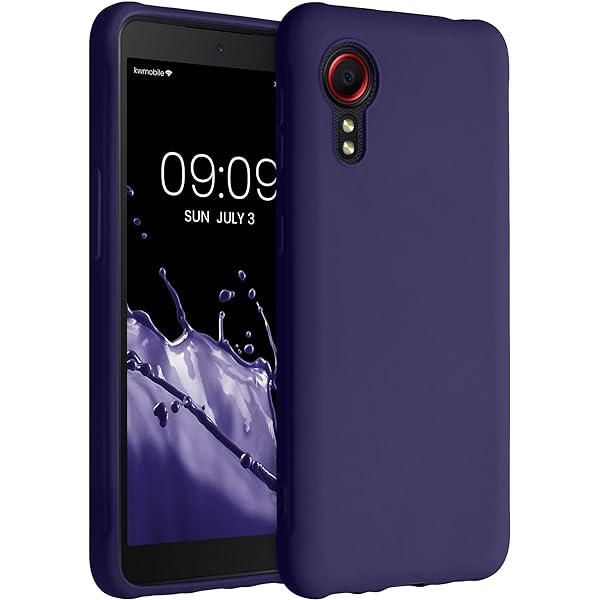 husa kwmobile compatibila cu husa Samsung Galaxy Xcover Pro - carcasa moale din silicon TPU - husa potrivita pentru incarcare wireless - galben miere