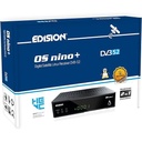 Receptor combo Edision PICCOLLO S2+T2/C H.265/HEVC (DVB-S2, DVB-T2, DVB-C) CI Full HD USB negru, telecomandă universală 2 în 1