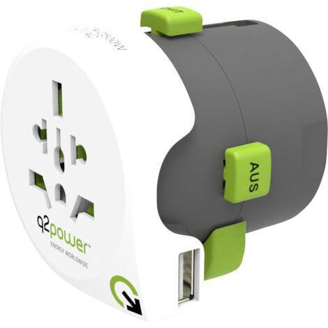 Adaptor de călătorie Q2 Power 1.100240 din lume către India