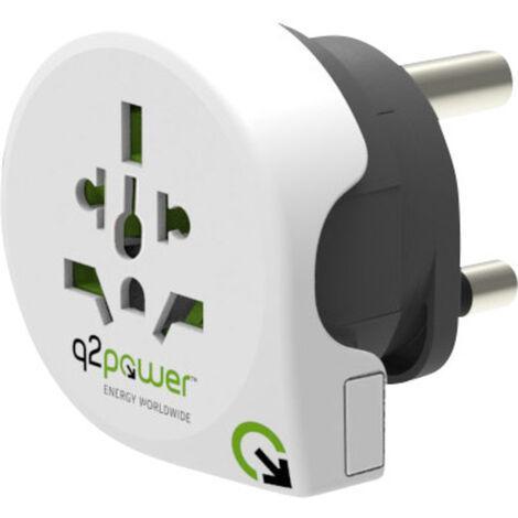 Adaptor de călătorie Q2 Power 1.100240 din lume către India
