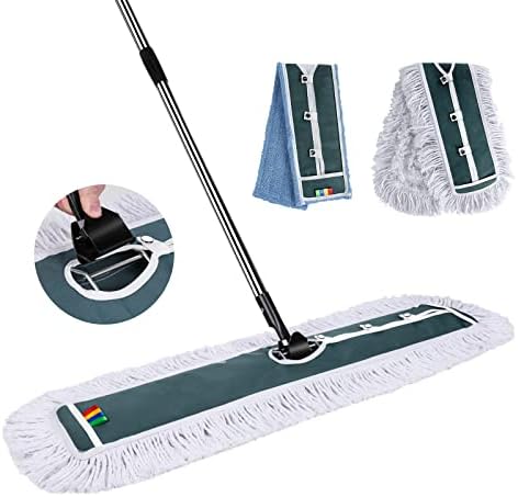 Set de huse de schimb 1 bucată pentru mop din bumbac pentru suport de mop pliabil de 40 cm MADE IN EUROPE, mop de podea pentru pardoseli precum laminat, podele din lemn real, parchet, cârpe de curățat, scruber parchet [Clasa de energie A+++]