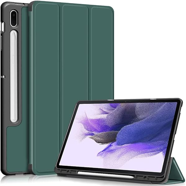 Husă de protecție Acelive pentru tabletă pentru Samsung Galaxy Tab S8 Plus 2022/Tab S7 FE 2021/Tab S7 Plus 2020 Suport pentru creion încorporat de 12,4 inchi