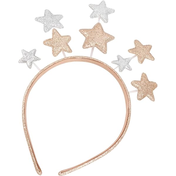 CYUaoao Star Bandita Zeita Bandita cu strass Bandita pentru femei Festival Accesorii pentru par Costume pentru petrecere de aniversare Cadou de Crăciun argintiu pentru fete