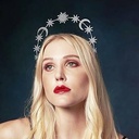 CYUaoao Star Bandita Zeita Bandita cu strass Bandita pentru femei Festival Accesorii pentru par Costume pentru petrecere de aniversare Cadou de Crăciun argintiu pentru fete