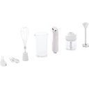Blender de mână fără fir Cuisinart cu atașament pentru blender, tel și bol pentru amestecare cu o capacitate de 250 ml, blender cu 30 de minute de viață a bateriei, argintiu, RHB100E