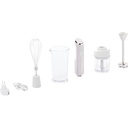 Blender de mână fără fir Cuisinart cu atașament pentru blender, tel și bol pentru amestecare cu o capacitate de 250 ml, blender cu 30 de minute de viață a bateriei, argintiu, RHB100E