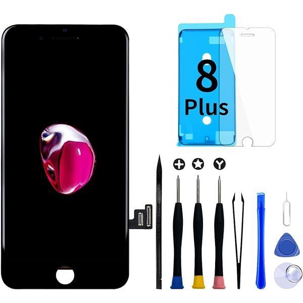 Ecran GOLDWANGWANG pentru iPhone 7 Plus Ecran de înlocuire al digitizatorului de ecran tactil LCD cu instrumente complet gratuite și instrucțiuni de reparare (iPhone 7 Plus alb, 5,5")