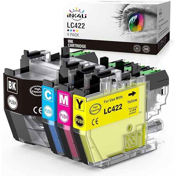 Pachet de cartușe Greenjob LC422XL compatibile cu cartușe de imprimantă Brother LC422 LC-422XL LC-422XLVAL Pachet multiplu pentru Brother MFC-J5340DW MFC-J5345DW MFC-J5740DW MFC-J6540DW MFC-J6940DW (Pachet de