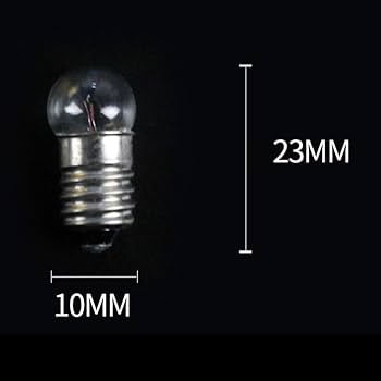 GutReise DC 50 buc E10 3,8 V 0,3 A Bec alb cald cu bază cu șurub în miniatură